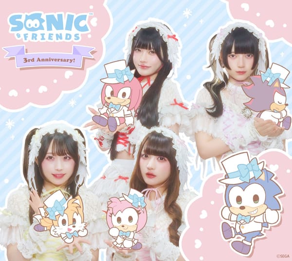 SEGA《SONIC & FRIENDS》迎三週年！攜手人氣偶像「Kyururin tte Shitemite」推出特別企劃 獨家視覺圖與成員感言解禁